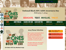Tablet Screenshot of blackaidsday.org